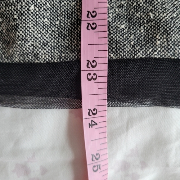 Loft Gray Sequin Wool Blend Skirt - Picture 10 of 10